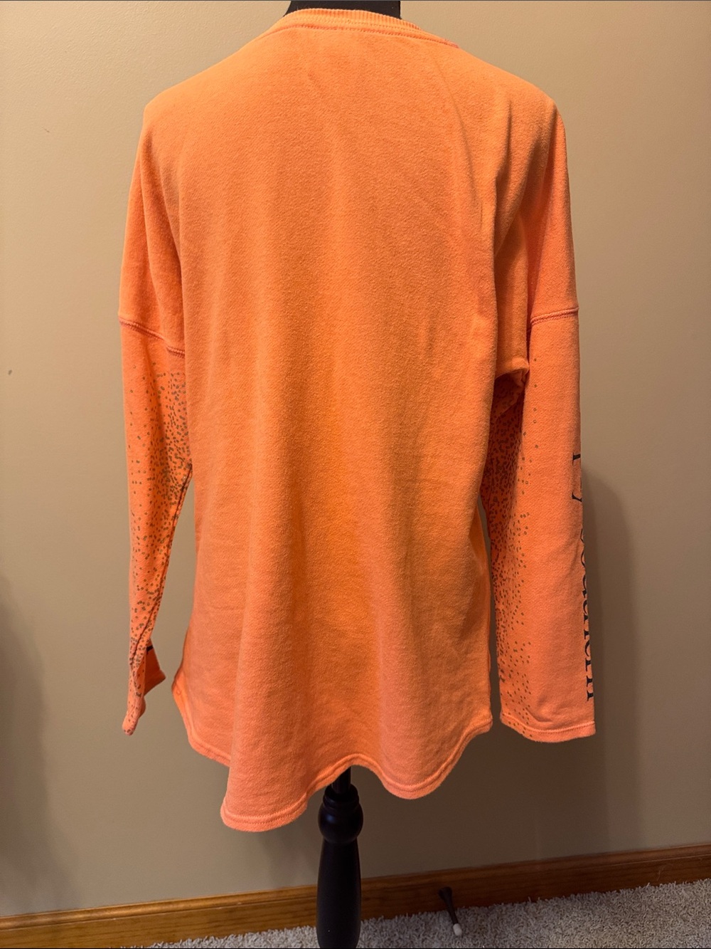 Simply Southern Orange Graphic Sparkle Long Sleeve Tee - Picture 4 of 6